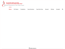 Tablet Screenshot of missionarieclaveriane.org